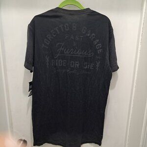 NWT -Rare Affliction x Fast & Furious "Toretto's Garage" Pocket Short Sleeve-L